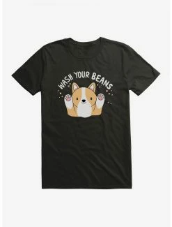 Cute AF Corgi Wash Your Beans T-Shirt