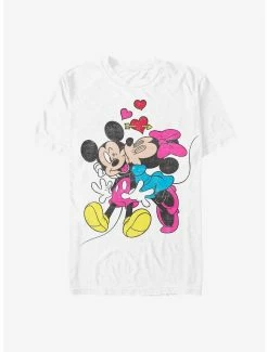 Cartoons Disney Mickey Mouse Minnie Love T-Shirt