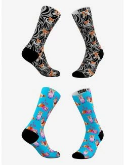 Cute AF Exotic Corgi And Blue Corgi Socks 2 Pair