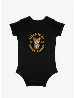 Cute AF Corgi Pizza Is My Super Power Infant Bodysuit