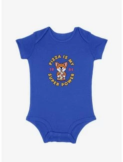 Cute AF Corgi Pizza Is My Super Power Infant Bodysuit