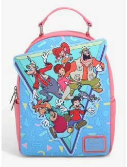 Cartoons Loungefly Disney Goof Troop Group Portrait Mini Backpack - BoxLunch Exclusive