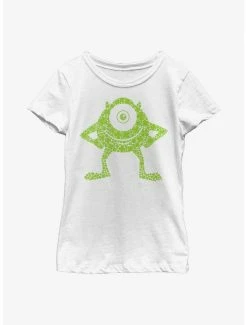 Cartoons Disney Pixar Monsters University Mike Clover Youth Girls T-Shirt