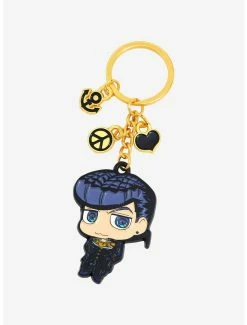 Anime JoJo's Bizarre Adventure: Diamond Is Unbreakable Chibi Josuke Higashikata Enamel Keychain - BoxLunch Exclusive