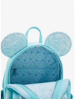 Cartoons Loungefly Disney Minnie Mouse Sequin Bow Mini Backpack - BoxLunch Exclusive -BoxLunch Sales 19323801 av3