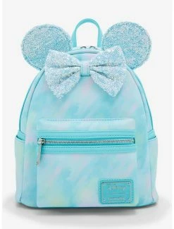 Cartoons Loungefly Disney Minnie Mouse Sequin Bow Mini Backpack - BoxLunch Exclusive