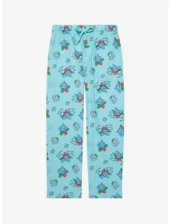 Anime Pokémon Grass Type Evolutions Allover Print Sleep Pants - BoxLunch Exclusive