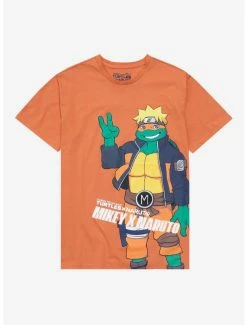 Cartoons Teenage Mutant Ninja Turtles X Naruto Michelangelo As Naruto T-Shirt - BoxLunch Exclusive