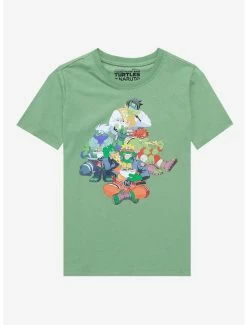 Cartoons Teenage Mutant Ninja Turtles X Naruto Group Shot Youth T-Shirt - BoxLunch Exclusive