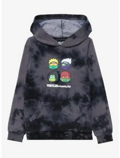 Cartoons Teenage Mutant Ninja Turtles X Naruto Youth Tie-Dye Hoodie - BoxLunch Exclusive