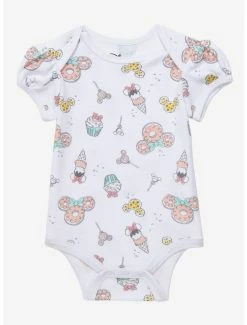 Cartoons Disney Minnie Mouse Food Allover Print Infant One-Piece - BoxLunch Exclusive