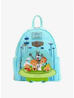 Cartoons Loungefly The Jetsons Group Portrait Spaceship Mini Backpack