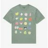 Anime Sanrio Fruits Hello Kitty & Friends Group T-Shirt - BoxLunch Exclusive