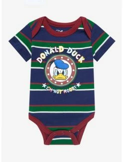 Cartoons Disney Donald Duck Moody Striped Infant One-Piece - BoxLunch Exclusive