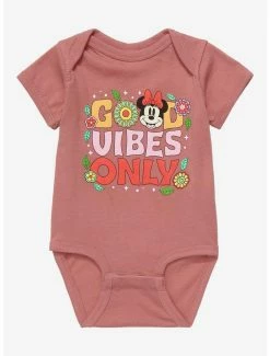 Cartoons Disney Minnie Mouse Good Vibes Infant One-Piece - BoxLunch Exclusive