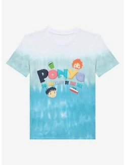 Anime Studio Ghibli Ponyo Icons Youth Tie-Dye Ombre T-Shirt