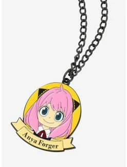 Anime Spy X Family Anya Circle Portrait Necklace - BoxLunch Exclusive
