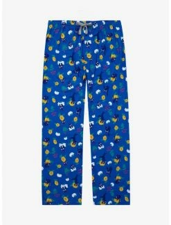 Anime Studio Ghibli Kiki’s Delivery Service Jiji & Flowers Allover Print Sleep Pants - BoxLunch Exclusive