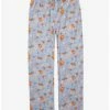 Anime Studio Ghibli Howl’s Moving Castle Calcifer Floral Allover Print Sleep Pants - BoxLunch Exclusive