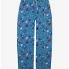 Anime Studio Ghibli Spirited Away No-Face & Soot Sprites Floral Allover Print Sleep Pants - BoxLunch Exclusive
