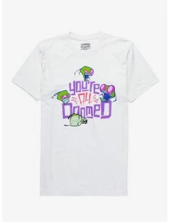 Cartoons Invader Zim GIR & Zim You’re All Doomed T-Shirt - BoxLunch Exclusive