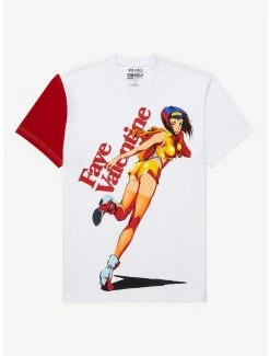Anime Cowboy Bebop Faye Valentine Contrast Sleeve T-Shirt - BoxLunch Exclusive