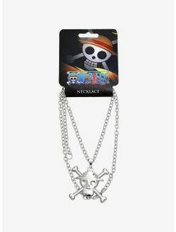Anime One Piece Luffy Jolly Roger Pendant Necklace -BoxLunch Sales 19990916 av2