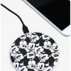 Cartoons Disney Mickey Mouse Expressions Allover Print Wireless Mobile Phone Charger - BoxLunch Exclusive