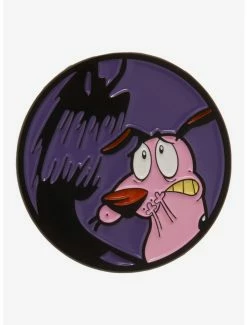 Cartoons Courage The Cowardly Dog Scary Shadow Enamel Pin - BoxLunch Exclusive