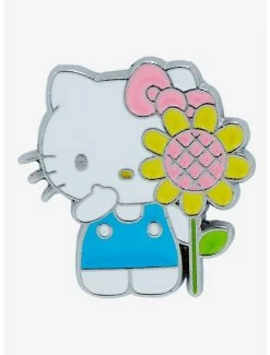 Cute AF Sanrio Hello Kitty And Flower Enamel Pin - BoxLunch Exclusive